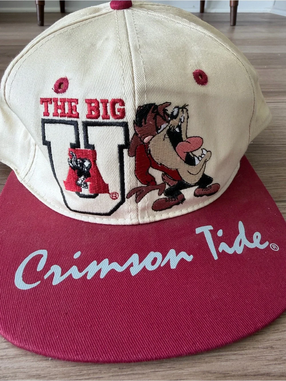 90’s University of Alabama Looney Tunes Taz SnapBack Hat - Picture 2 of 4